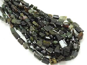 Cuentas Facetadas de Turmalina Verde Semipreciosa de 16 Pulgadas, 5-15 mm de Largo, Naturales, Multicolores, Certificadas por Terceros, Orificio de 0.35 mm - Product Image 6