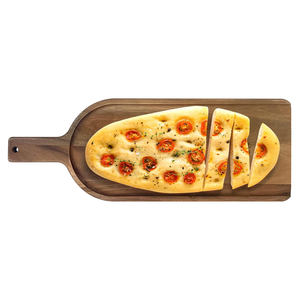 Planche à charcuterie en bois d'acacia écologique avec poignée Planche de service en bois pour fromage et viande Décoration de fête Planche à pagaie en bois - Product Image 3