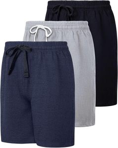 Short en coton pour homme Comfort Motion, tissu doux et respirant, taille élastique, décontracté, pour la gym, la course, l'été, la plage, la mode quotidienne - Product Image 1