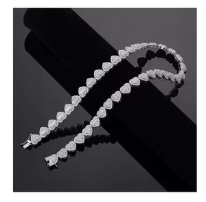 สร้อยคอเพชรโมอิสซาไนต์ทรงเอเมอรัลด์ ประดับเพชรเต็มเส้น สไตล์ฮิปฮอป เครื่องประดับแฟชั่นทันสมัยสำหรับทุกเพศ - Product Image 4