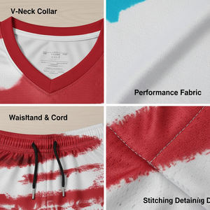 Camiseta de fútbol sublimada personalizada, transpirable, de secado rápido, para hombre, talla grande, conjunto de uniforme de fútbol para verano - Product Image 5