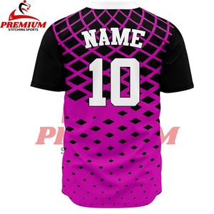 Maillot de baseball personnalisé de haute qualité à manches courtes, séchage rapide, respirant, pour le sport, vente en gros, unisexe, adultes - Product Image 2