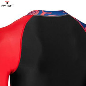 Vente en gros de vêtements de sport pour hommes à manches longues, en polyester et nylon, anti-UV, respirants, à séchage rapide, avec logo personnalisé - Product Image 5
