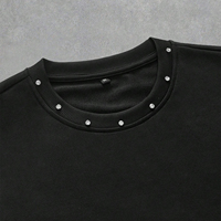 T-shirts en strass de qualité supérieure pour hommes, en coton tricoté, vierges, pour usage décontracté, vente en gros