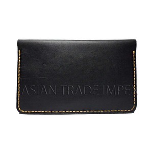 Cartera de Cuero Crazy Horse de Grano Completo, Delgada y Ligera, de Alta Calidad para Hombre, Diseño Abierto Sólido, Duradera y Elegante, Personalizable para Reuniones - Product Image 6