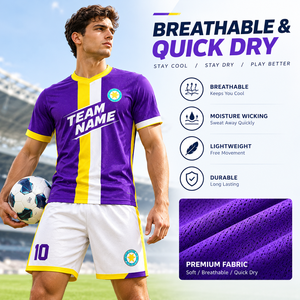 Conjunto de Camiseta de Fútbol Retro Personalizada, Uniforme de Fútbol Vintage Sublimado, Fabricante de Ropa Deportiva para Clubes y Equipos, Venta al Por Mayor OEM ODM - Product Image 3