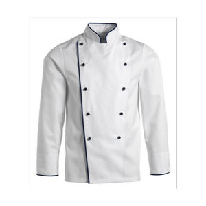 Veste de Chef Unisexe en Coton, Double Boutonnage, Manches Longues ou Courtes, Anti-Bactérienne, Uniforme de Cuisine Professionnel, Ensemble avec Toque de Chef - Product Image 5