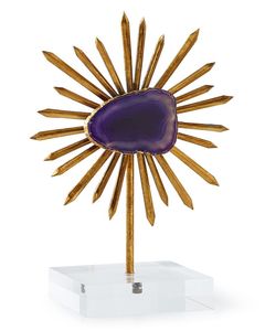 New Arrival Gold Abstract Art Sculpture Wooden Base Decorative Accent For Luxury Home Decor - Product Image 6