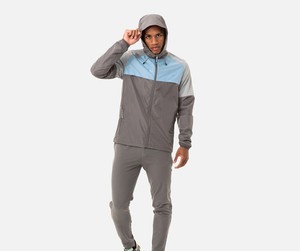 Premium Zipper Nylon Panel Work Windbreaker <b>Set</b> Custom Wholesale Factory Supplier USA Casual Autumn Outdoor Jacket Pants Outfits - Product Image 1
