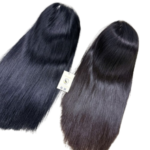 Nuevo Cabello Humano Vietnamita Natural Liso Marrón y Negro sin Pegamento con Cierre de Encaje HD - Product Image 1