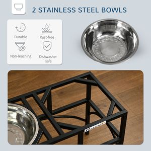 Ciotola Rialzata Portatile in Acciaio Inossidabile per Cani, Distributore Automatico di Cibo per Animali Domestici da 4L, Capacità 6L per Cuccioli - Product Image 6