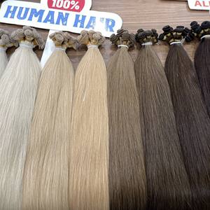 Best Seller 100% Raw Vietnamita Remy Hair Weft Bueno Barato Muchos colores con Natural Super Wave Style - Product Image 5