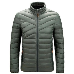 Men's All <b>Colours</b> Stand Collar Puffer Jacket Waterproof Reversible Windproof Zipper Closure Casual Winter Wear Wide-waisted - Product Image 6