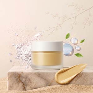 Protector Solar Mineral SPF30 con Óxido de Zinc y Ácido Hialurónico, Crema Solar Facial 30g, Botella de Vidrio, MOQ 350 - Product Image 2