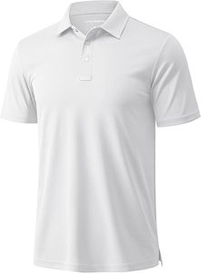 Men's Short Sleeve 100% Cotton Pique Polo Shirt <b>Classic</b> Collar Solid Color Casual Breathable Knitted Regular Fit - Product Image 4