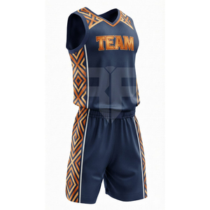 Tenue d'équipe de basketball, uniforme rétro vintage, maillot de basketball brodé, approvisionnement en gros, maillot de basketball de style classique - Product Image 3