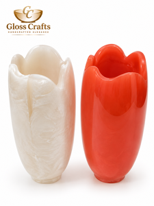 Resin <b>Vase</b> Gloss Crafts Handicraft Art Deco <b>Floor</b> <b>Vase</b> Eco-Friendly <b>White</b> - Product Image 3