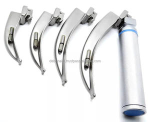 Set de Laringoscopio Eléctrico LED Macintosh con 4 Hojas Curvas Reutilizables de Acero Inoxidable, Instrumentos Quirúrgicos para Intubación Hospitalaria, CE ISO - Product Image 2