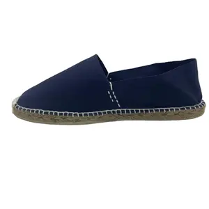 Colori personalizzati espadrillas nastro Unisex espadrillas in tela soletta in iuta espadrillas piatte e durevoli traspiranti con suola in gomma