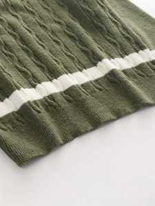 Chic men's color <b>block</b> striped knit crew neck long sleeve sweater – stylish winter outerwear for autumn and winter fashion. - Product Image 5