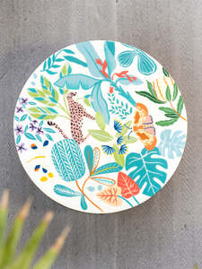 Bol de service RoyalNest en bois émaillé imprimé – Vaisselle artisanale de luxe pour fruits, collations, desserts et décoration intérieure - Product Image 1