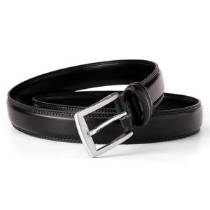 Cinturón de Cuero para Hombre, Color Sólido, Hebilla de Metal, para Uso Formal - Product Image 3