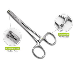 คีมเจาะร่างกายสแตนเลสเครื่องมือที่จำเป็นสำหรับการเจาะจมูกและหู - Product Image 3