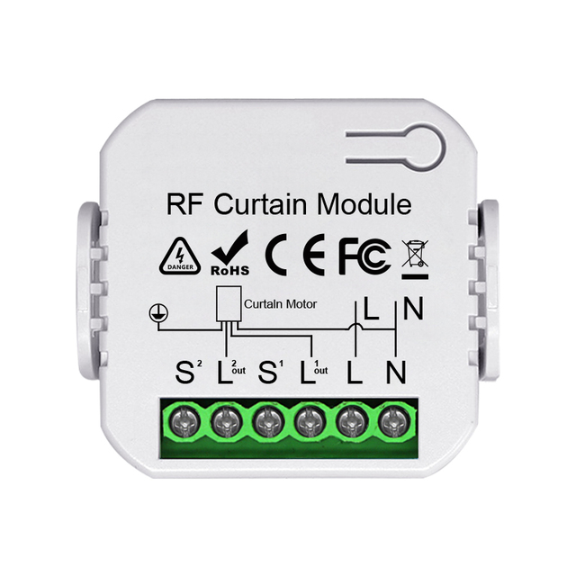 Zigbee Smart Garage Door Controller 100-240V AC Remote Control Switch Auto Doors White RF Wireless Tuya Smart 2.4G WiFi 10-30m