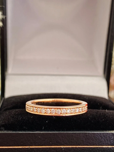 Anillo de Boda Estilo Hip Hop para Mujer, Chapado en Oro Real de 18K, con Diamante Redondo de Laboratorio, Corte Brillante, Color G - Product Image 2