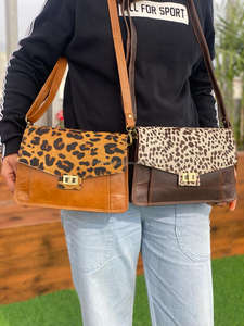 Nouveau Style occidental imprimé Animal fourrure cuir sacs à bandoulière de haute qualité à la mode véritable vente chaude côté sacs à main pour les femmes - Product Image 2