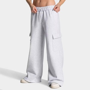 2026 Customized Wholesale Breathable Women Elastic Waist Jogger Pants Fleece Cotton Sweatpants Hot Sale Custom Logo OEM - Product Image 1