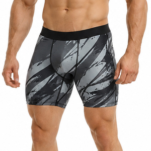 Sublimation Printed <b>Men's</b> Compression <b>Shorts</b> Fitness Workout <b>Base</b> <b>Layer</b> <b>Shorts</b> <b>Men</b> Elastic Waist <b>Short</b> Tights <b>Men</b> Yoga <b>Shorts</b> - Product Image 1