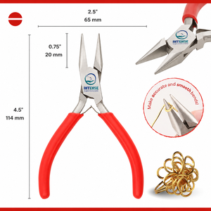 Pince à bec long professionnelle en acier inoxydable pour bijoux, outil de précision pour la mise en place de perles et le torsion de fils, logo personnalisé OEM - Product Image 4