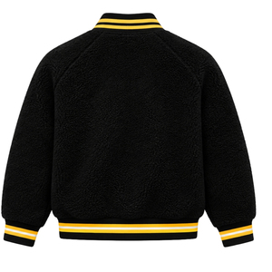 เสื้อแจ็คเก็ตบอมเบอร์ขนเชอร์ปาแบบกลับด้านได้สำหรับผู้หญิง Sigma Gamma Rho แบบสั่งทำพิเศษสองด้าน อุ่นสบายสำหรับฤดูหนาว เสื้อคลุมลำลองสำหรับชมรมนักศึกษากรีก - Product Image 2