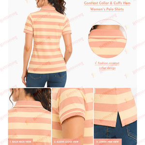 Camisetas Polo de Algodón y Poliéster con Estampado Personalizado para Uso Diario, Fabricante de Ropa, Camisetas Polo para Mujer de Tela Suave - Product Image 5