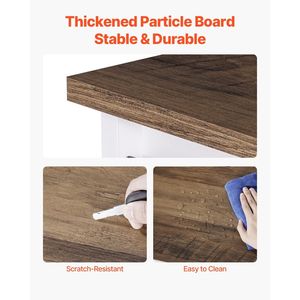 Mobiletto Bar da Caffè Stile Rustico a 3 Ripiani 80x35x80 cm con Ante Scorrevoli - Product Image 4