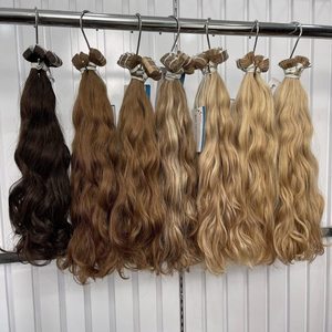 <b>Top</b> Selling Natural Wavy Tape In Hair Extensions Many Colors <b>Silky</b> Smooth Cuticle Aligned Ready To Ship 100% Human Hair - Product Image 3