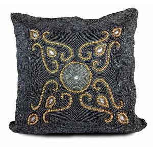 Nouvelle Arrivée Housses de Coussin Carrées Modernes à Motifs Floraux Perlés en Verre, Coussins Décoratifs Faits Main pour Canapé et Fauteuil - Product Image 3