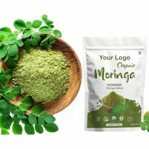 Poudre de feuilles de Moringa 100% pure (250g) OEM/ODM, poudre de superaliment naturel de Moringa pour la perte de poids, l'énergie alimentaire et le soutien immunitaire - Product Image 1