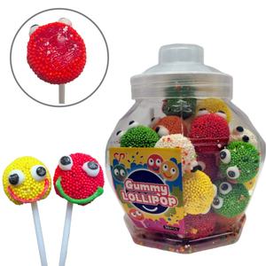 ผู้ผลิตขายส่งลูกอมฮาลาลรูปทรงเบย์เบอร์รี่บรรจุขวด 30 ชิ้น ลูกอมผลไม้รูปหน้ายิ้มหลากสี - Product Image 1