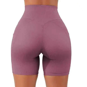 Shorts de Yoga Personalizados de Cintura Alta con Efecto Push-Up, Shorts Deportivos Sin Costuras para Mujer, para Fitness y Entrenamiento, Proveedor OEM - Product Image 2