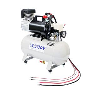24V High Efficiency Weatherproof Portable <b>Mini</b> Long Duty Cycle Professional Oil-Free Air <b>Compressor</b> Pump with 12 Liter Tank - Product Image 1
