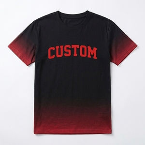 T-shirt bicolore dégradé pour hommes en gros, personnalisable avec logo et marque - Product Image 2