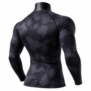 Camisetas Térmicas Transpirables de Manga Larga para Hombre de Alta Calidad, Ropa Deportiva, Camiseta de Spandex/Poliéster - Product Image 4