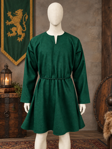 Auténtica túnica medieval de lana – Prenda histórica renacentista de manga larga, disfraz de Halloween - Product Image 5