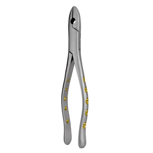 Pinzas de Extracción Dental # Instrumento Quirúrgico Manual Ergonómico de Acero Inoxidable con Empuñadura de Pitón Hueca Dorada 1STD - Product Image 3
