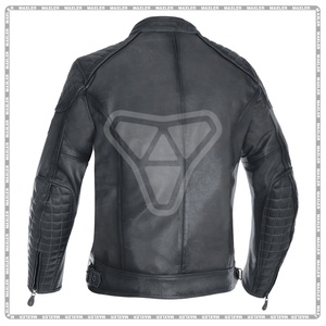 Black Motorbike Leather <b>Jackets</b> Two Pockets White Long Sleeves Turtle Neck Moto <b>Jackets</b> Personalized Design Road <b>Bikers</b> <b>Jacket</b> - Product Image 5