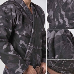 Kimono Real Unisex para Judo, 320g, Estampado de Camuflaje, 100% Algodón, Corte Regular, Transpirable, Duradero, Aprobado por la IJF para Entrenamiento - Product Image 4