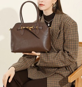 Bolso de Hombro de Cuero Genuino de Alta Calidad para Mujer, Impermeable, con Cierre de Cremallera, Gran Capacidad, Venta al Por Mayor, Color Personalizado - Product Image 2