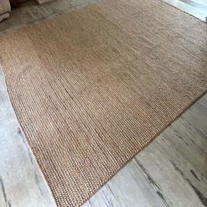 Handwoven Extra Thick Chunky Knit Wool Jute <b>Rug</b> Modern Scandinavian <b>Boho</b> Decor PET Friendly Custom Option Available - Product Image 4